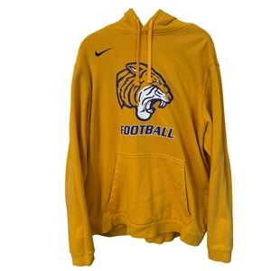 Nike LSU Tigers Football Hoodie Men's XL Swoosh Logo Pullover Fleece Sweatshirt